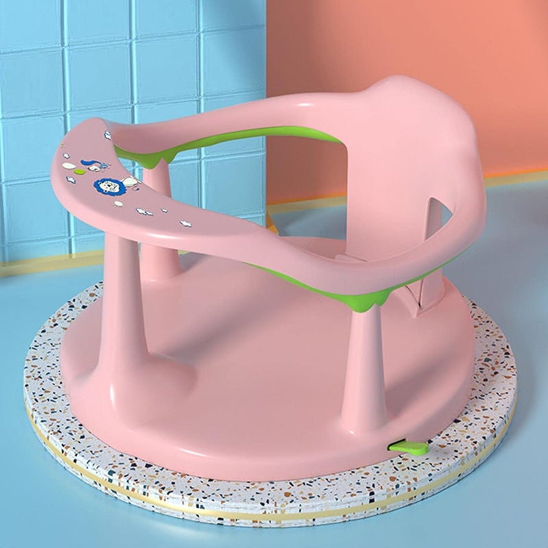 woobles Bath Seat Baby Bath Chair Smooth Safe Baby Shower Chairs With Backrest & Suction Cups For Tub Sitting Up, Non-slip And Comfortable Toddler Bathtub Seat For 6-18 Months Old Babies Infants - Image 3